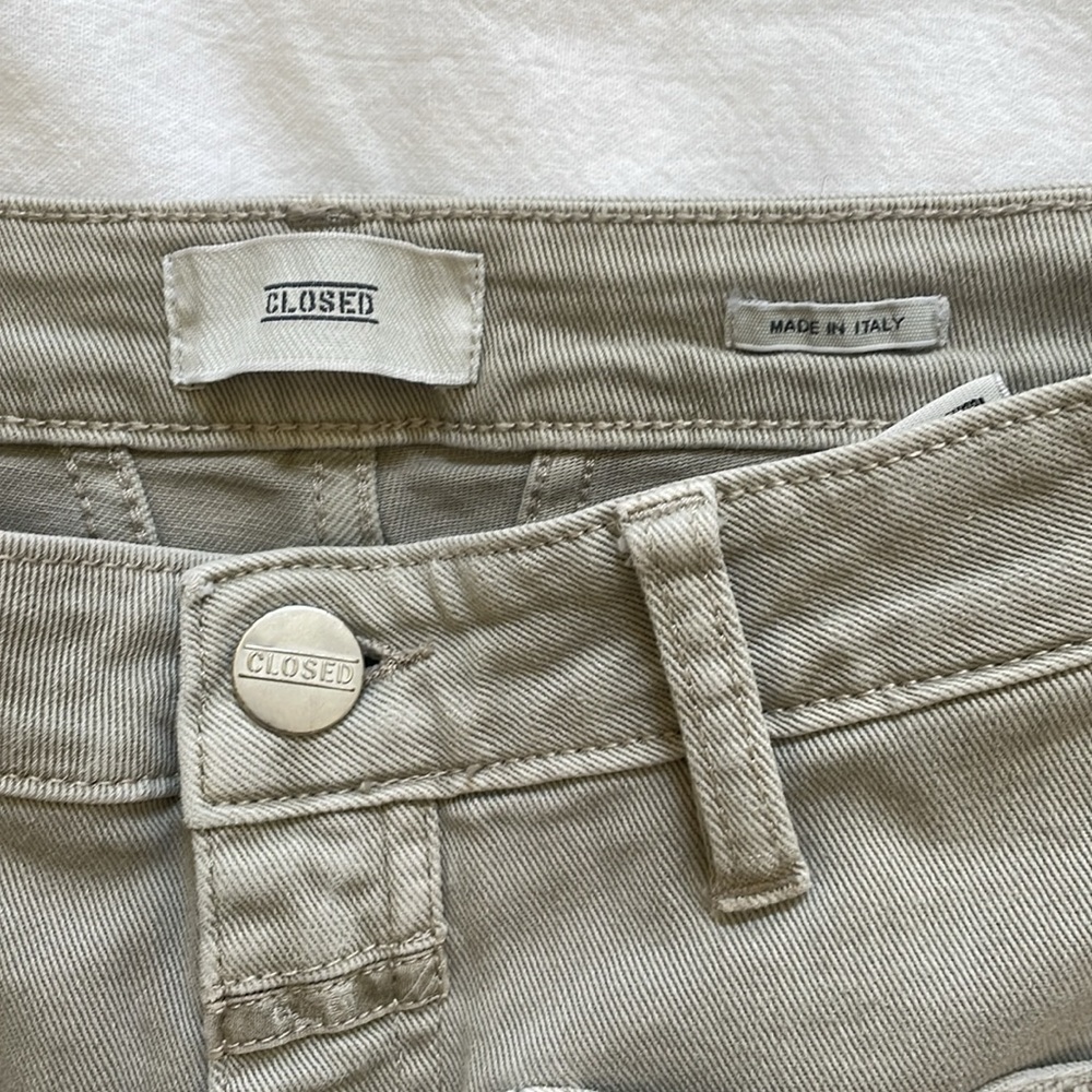 Closed Beige Denim Cargo Skinnies - Picture 5 of 8